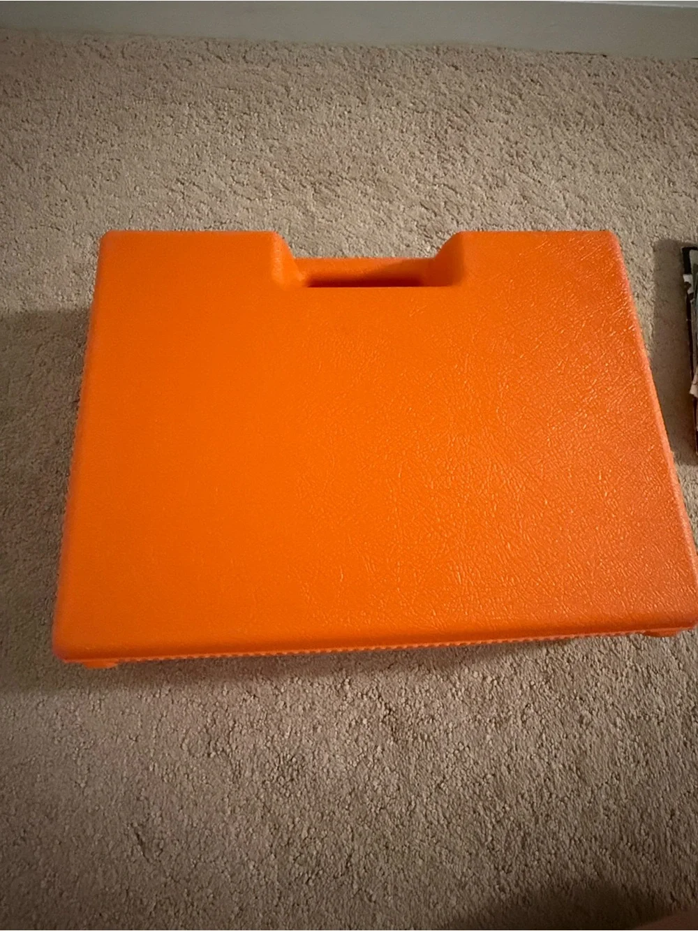 Vintage K’NEX | Orange Carrying Case with Assorted Instruction Booklets